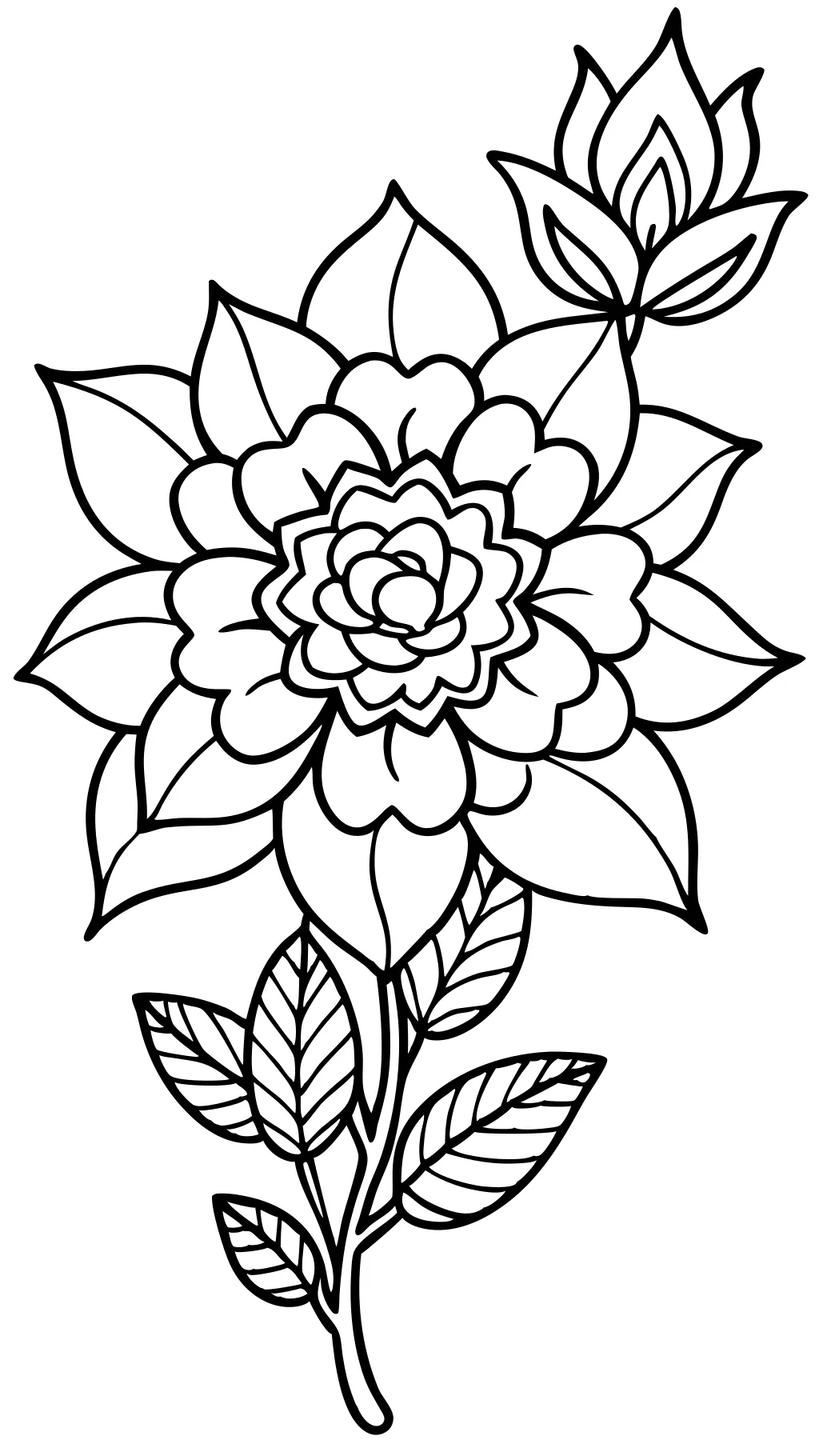 flower pdf coloring pages